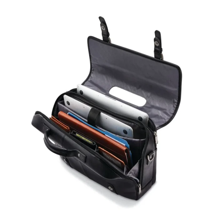 Klassische Leder-Klapptasche