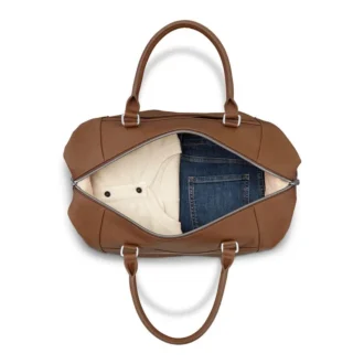 Klassischer Wochenendkoffer aus Leder