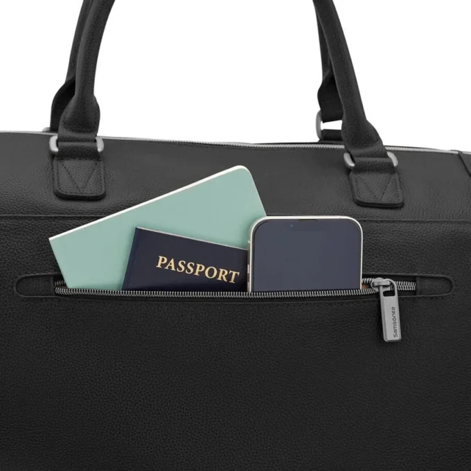 Klassischer Wochenendkoffer aus Leder