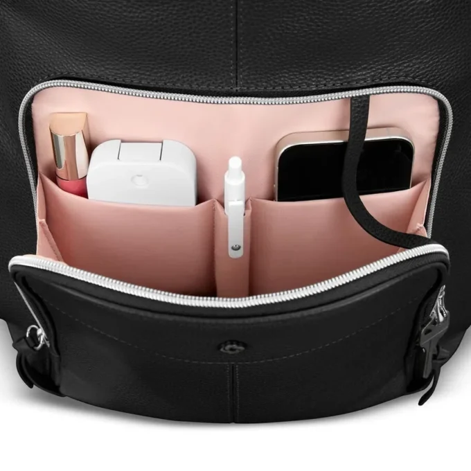 Mobile Solution 2 Deluxe-Rucksack aus Leder